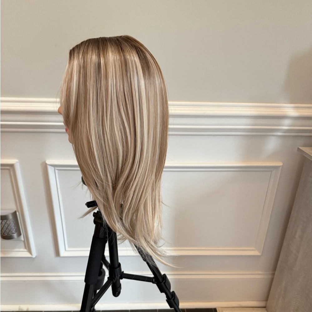 JB EXTENSIONS MULLER LIGHT MIXED BLONDE WITH TAGS, MIDDLE PART - Picture 3 of 4